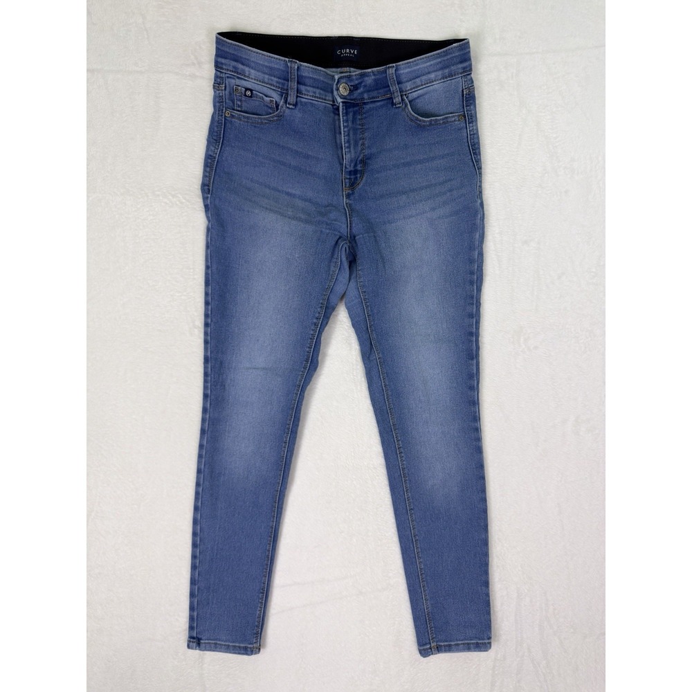 Curve‎ Appeal Jeans Womens 2/26 Blue Medium Wash High Rise Skinny Stretch